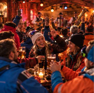 Alpentrio Colonia für Hüttenabende und Après-Ski-Partys